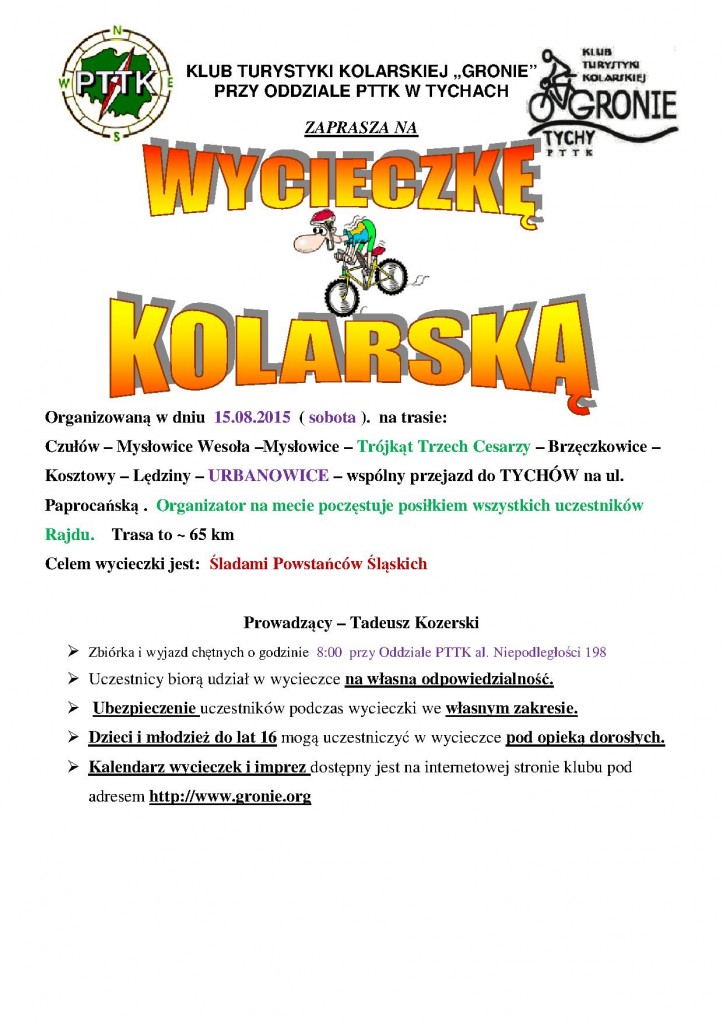 afisz - wycieczka - Łódź, Częstochowa. Opole, Racibórz - Kopia