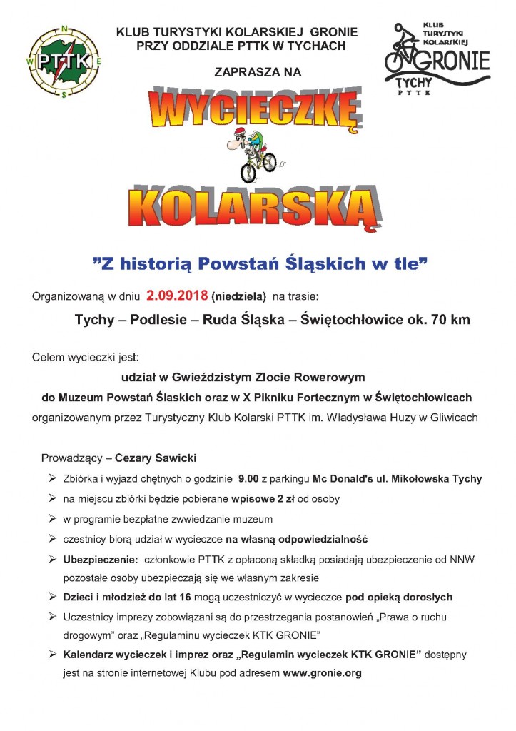 Ogłoszenie wycieczka Świętochłowice